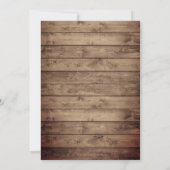 Lavendel bloemenpot string lampjes rustieke bruilo kaart (Achterkant)