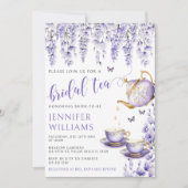 Lavendel bloementheefeest vrijgezellenfeest Uitnod Kaart (Voorkant)