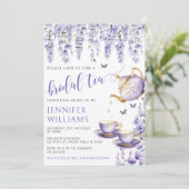 Lavendel bloementheefeest vrijgezellenfeest Uitnod Kaart (Staand voorkant)