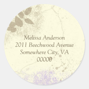Lavendel bloementuin adres Sticker
