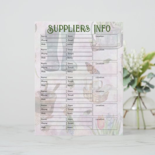 Lavendel Bloementuin Planner Leveranciers Info Pag (Staand voorkant)