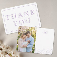Lavendel Bloemetjes Baby Shower Foto