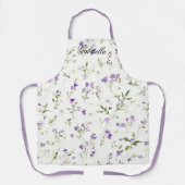 Lavendel Bloemhart Schort (Voorkant)