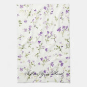 Lavendel Bloemhart Theedoek (Verticaal)