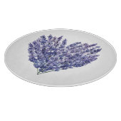 Lavendel Bloemig Hart Snijplank (Hoek)