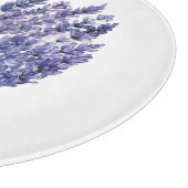 Lavendel Bloemig Hart Snijplank (Hoek)