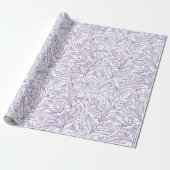Lavendel Bloemig Inpakpapier (Uitgerold)