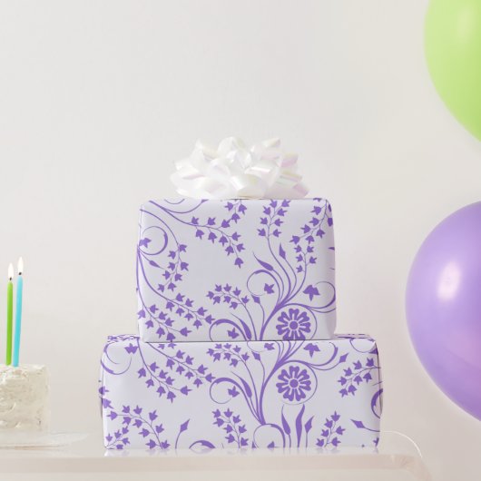 Lavendel Bloemig Inpakpapier (Feestgeschenken)
