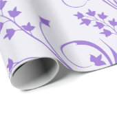 Lavendel Bloemig Inpakpapier (Rol Hoek)