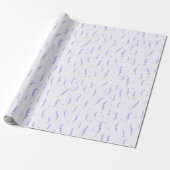 Lavendel Bloemig Inpakpapier (Uitgerold)