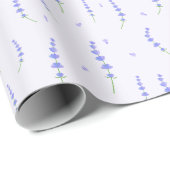 Lavendel Bloemig Inpakpapier (Rol Hoek)