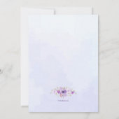 Lavendel Bloemig Kaart (Achterkant)