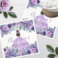 Lavendel Bloemig Paarse Quinceanera