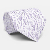 Lavendel Bloemig Stropdas (Opgerold)