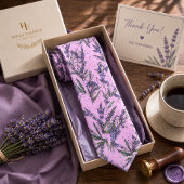 Lavendel Bloemig Stropdas