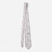 Lavendel Bloemig Stropdas (Achterkant)