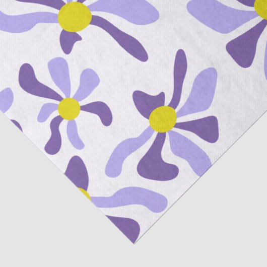 Lavendel Bloemig Tissuepapier (Detail)