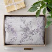 Lavendel Bloemig Tissuepapier (Geschenk)