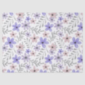 Lavendel Bloemig Tissuepapier (Voorkant)