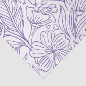 Lavendel Bloemig Tissuepapier (Detail)