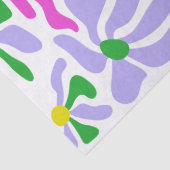Lavendel Bloemig Tissuepapier (Detail)