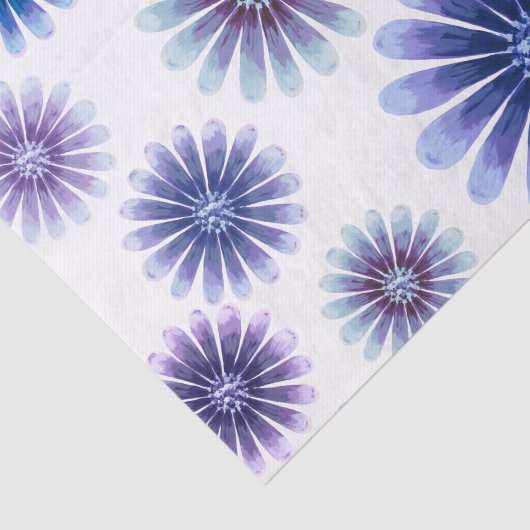 Lavendel Bloemig Tissuepapier (Detail)