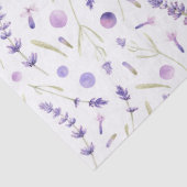 Lavendel Bloemig Tissuepapier (Detail)