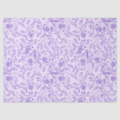Lavendel Bloemig Tissuepapier (Voorkant)