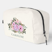 Lavendel Bloemige Aquarel Bruidsdouche Op Maat Toilettasje (Rechterhoek)