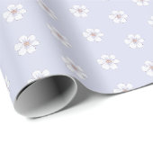 Lavendel Bloemige Bruidsdouche Cadeaupapier (Rol Hoek)