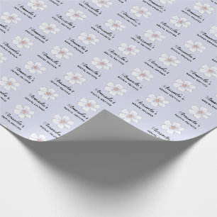 Lavendel Bloemige Bruidsfeest  Cadeaupapier