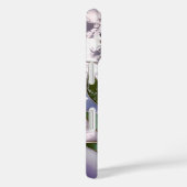 Lavendel Bloemige Hoesje Paars Elegant (Achterkant / Rechts)