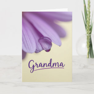 Lavendel Bloemige Oma Kaart
