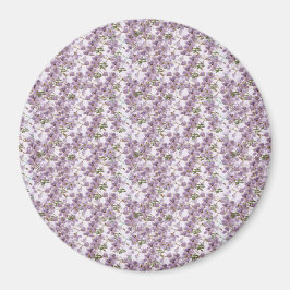 Lavendel Bloemige Watercolor Magneet