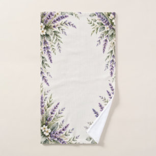 Lavendel Bloemige Waterverf Handdoek