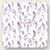 Lavendel Bloemknoppen Thunder_Cove Bier Onderzetter (Voorkant)