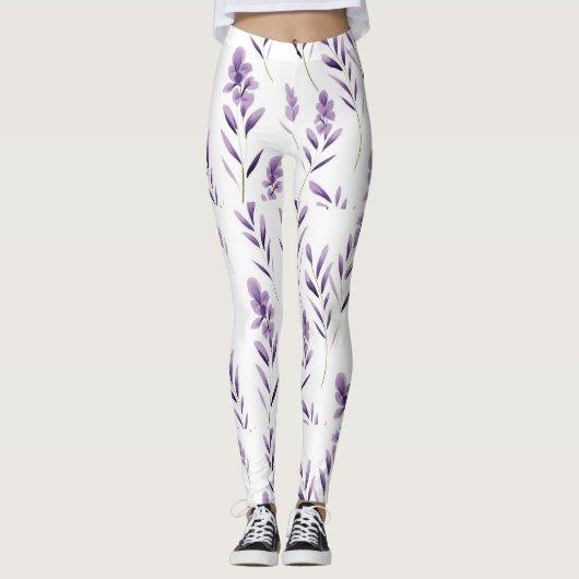 Lavendel Bloemknoppen Thunder_Cove Leggings (Voorkant)