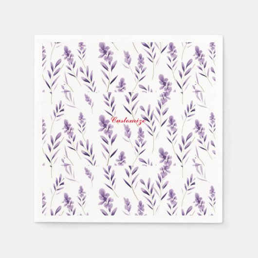 Lavendel Bloemknoppen Thunder_Cove Servet (Voorkant)