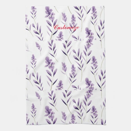 Lavendel Bloemknoppen Thunder_Cove Theedoek (Verticaal)
