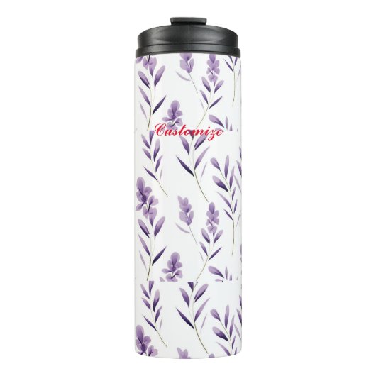 Lavendel Bloemknoppen Thunder_Cove Thermosbeker (Voorkant)