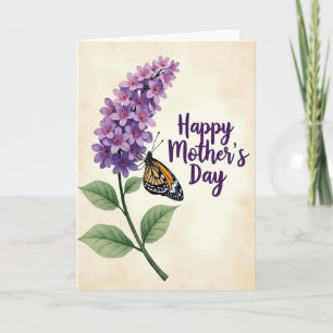 Lavendel Bloemmotief Kaart