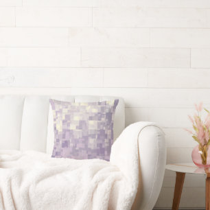 'Lavendel blokjes' Abstract kussen