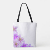 Lavendel Bloom Canvas tas – Zachte Bloemen voor Ev (Achterkant)