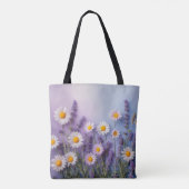 Lavendel Bloom & Daisy Delight Bag Tote Bag (Achterkant)