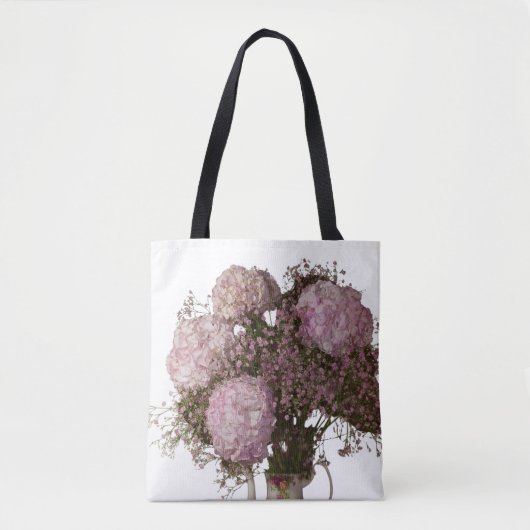 Lavendel Bloom Floral Canvas tas (Voorkant)