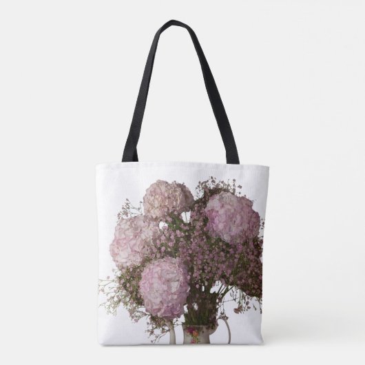 Lavendel Bloom Floral Canvas tas (Achterkant)
