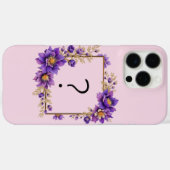 Lavendel Bloom: Monogrammed Initiaal '?' Case-Mate iPhone Case (Achterkant (horizontaal))