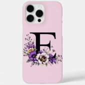 Lavendel Bloom: Monogrammed Initiaal 'E' Case-Mate iPhone Case (Achterkant)