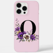 Lavendel Bloom: Monogrammed Initiaal 'O' Case-Mate iPhone Case (Achterkant)