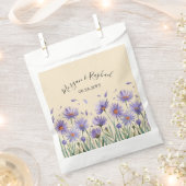 Lavendel Bloom Waterverf Wildflower Wedding Bedankzakje (Geknipt)